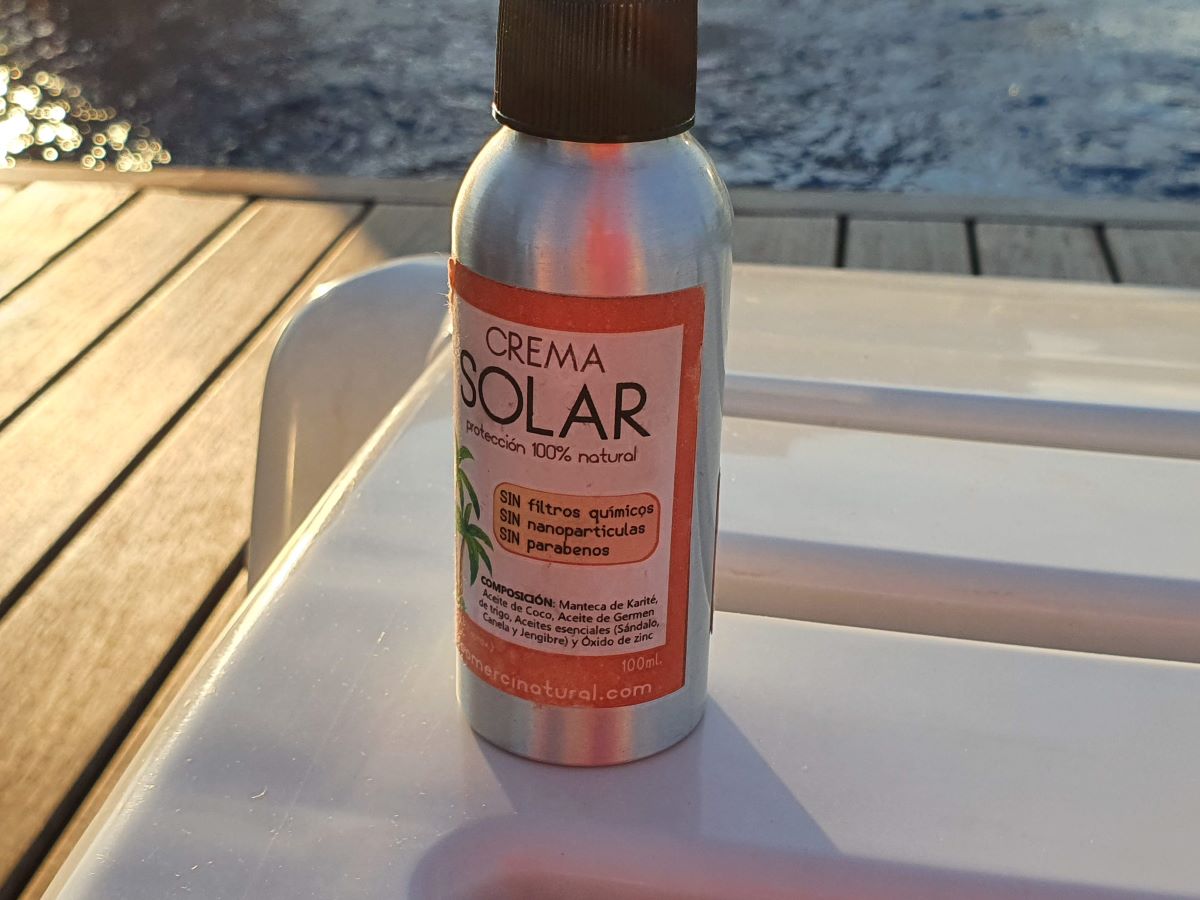 Aceite de protección solar orgánico